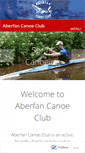 Mobile Screenshot of aberfancanoeclub.co.uk
